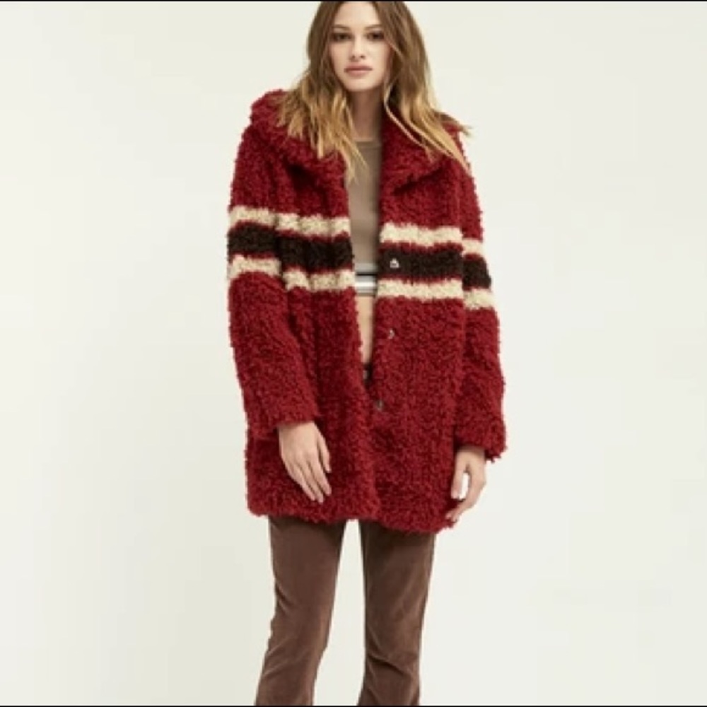 Boundless North Curly Drifter Cardi Teddy Coat